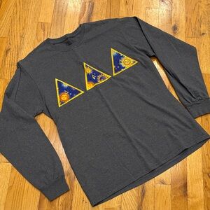 Tri Delta Long Sleeve T-Shirt- Grey - Size M